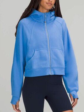 Lululemon Athletica Women's Scuba Oversized Full Zip in Blue Nile Size XL/XXL